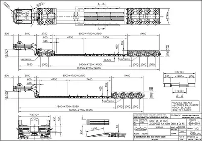 Габаритные размеры Nooteboom EURO-95-24