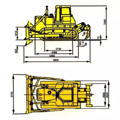 Габаритные размеры Shantui SD22