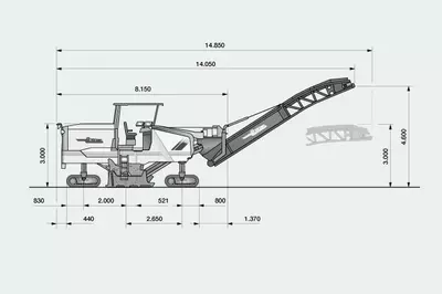 Габаритные размеры Wirtgen W 200