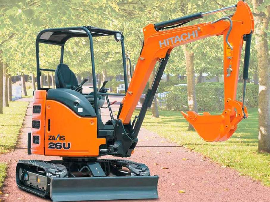 Аренда мини-экскаватора Hitachi ZX26U