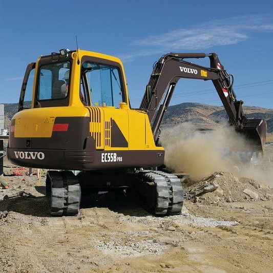 Аренда мини-экскаватора Volvo EC55B