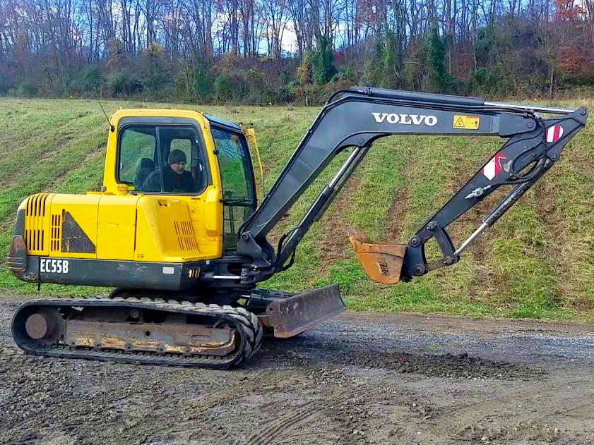 Аренда мини-экскаватора Volvo EC55B